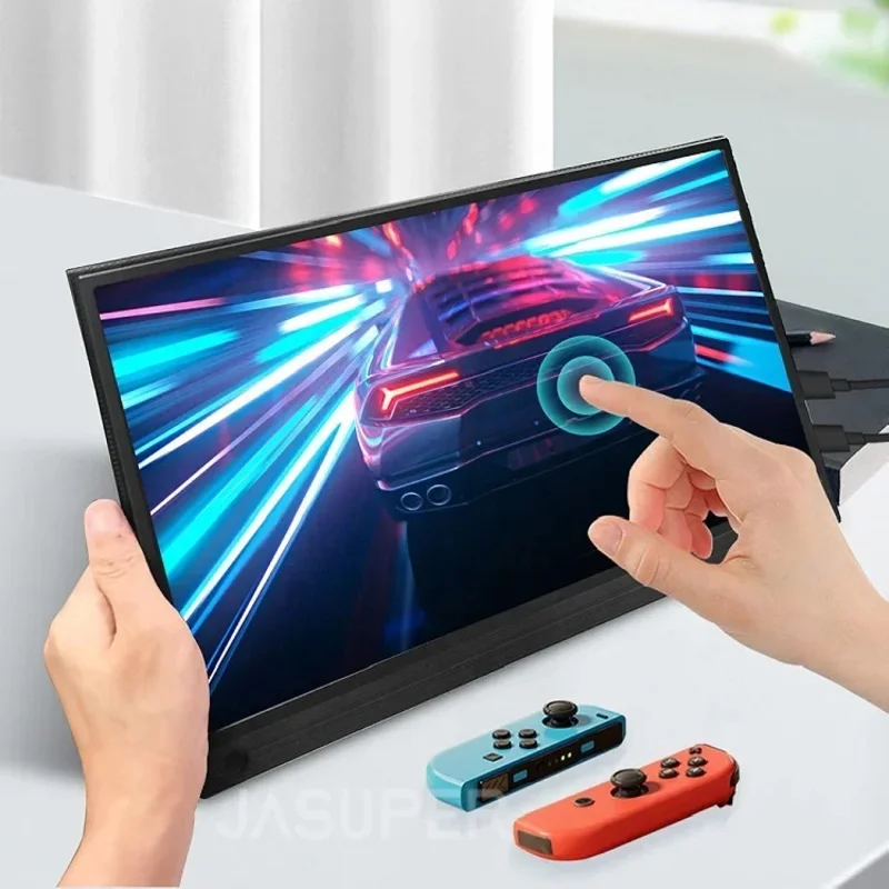 Portable Laptop Monitor Touchscreen 15.6" 1080P USB C External Computer Display Ultra Slim Travel Second Monitor For Laptop PS4