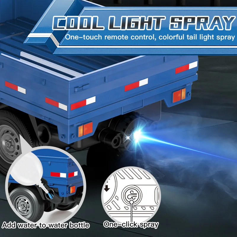 ZWN 1:16/1:18 RC voiture Simulation dérive camion d'escalade lumière LED petit fret télécommande modèle de jouet électrique pour enfants cadeaux