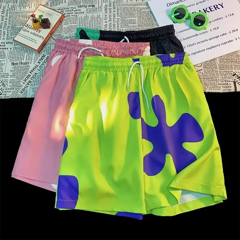 Летние пляжные универсальные широкие пляжные брюки High Street Trendy Brand Ins жаккардовый дизайн Pai Da Xing Same Style Short