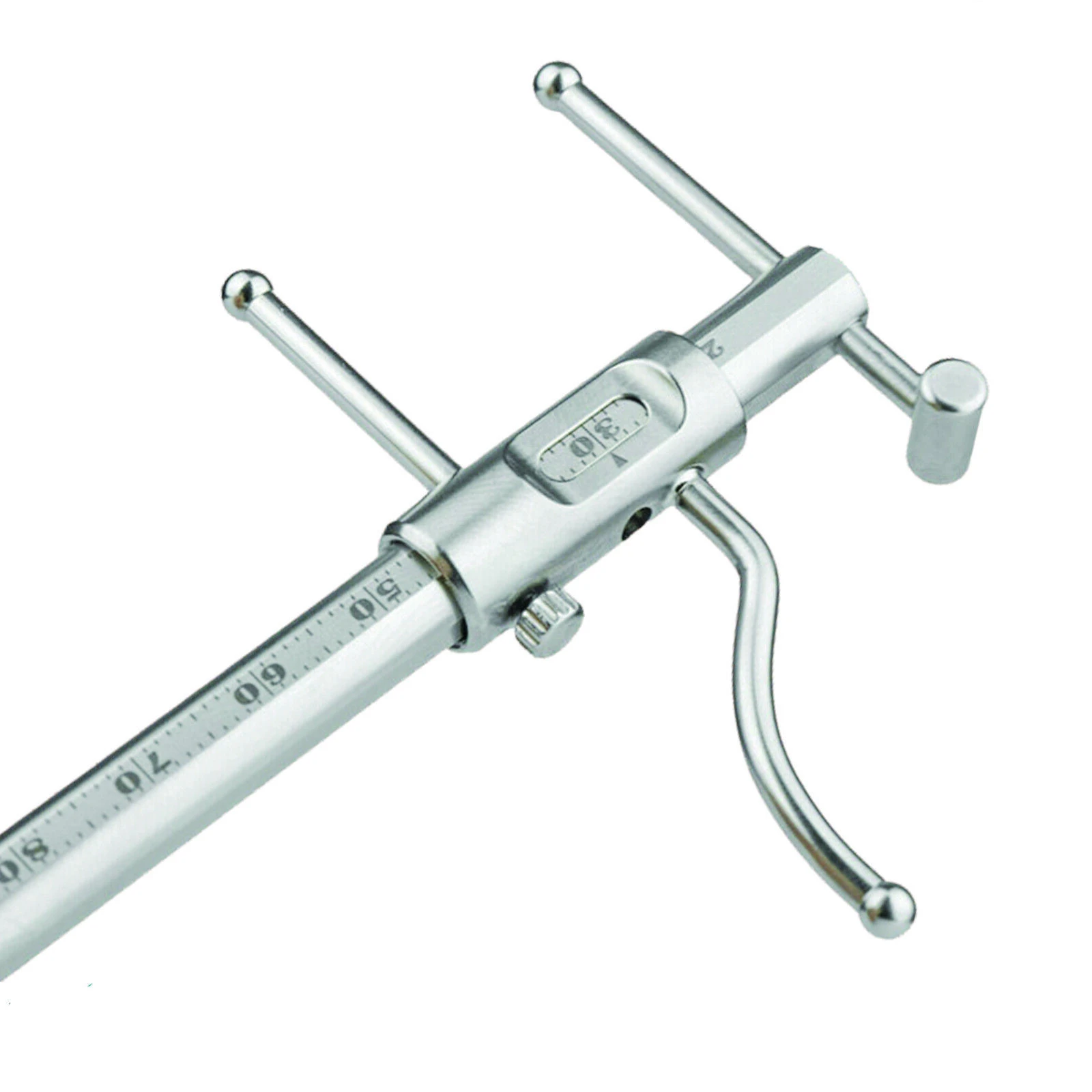 Dental Sliding Caliper 20-100mm Orthodontic Implant Depth Gauge Measuring Instrument