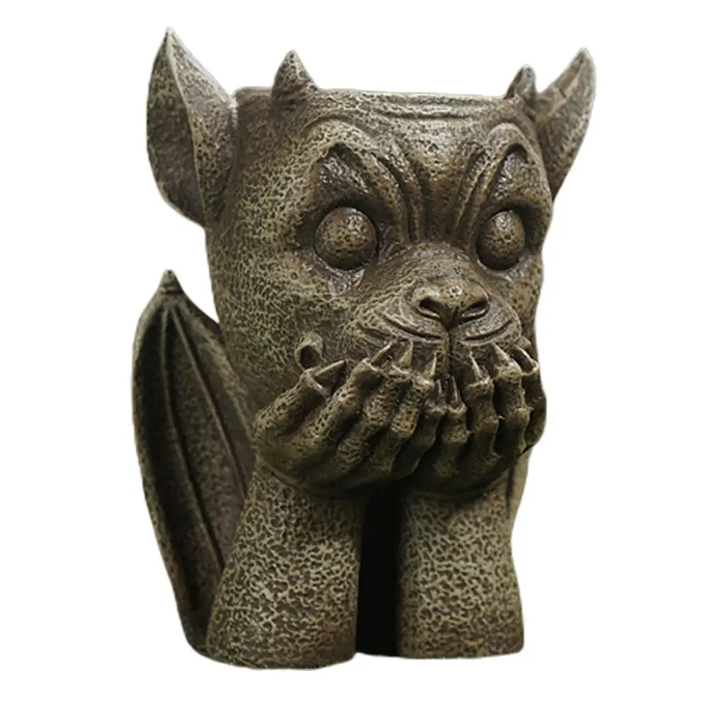 

1 шт. Декоративный цветочный горшок в форме дьявола из смолы для сада, для уличных растений, контейнер для суккулентов, креативное украшение для сада