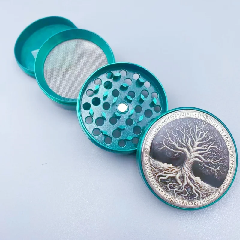 50/60mm Life Tree Herb Grinder 4-layer Manual Grass Pepper Mill Mortar Spice Tobacco Grinder Smoking Cigarette Accessories view 6