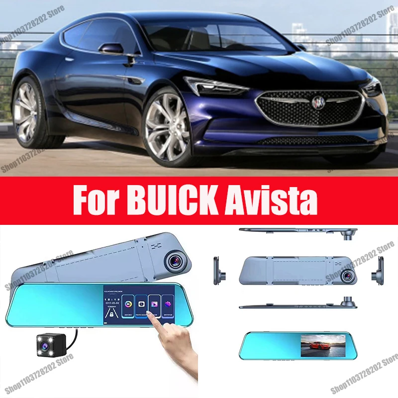 

For BUICK Avista Mirror Camera Car Touch Screen Video Recorder Rearview mirror Dash Cam Front and Rear Camera Mirror DVR