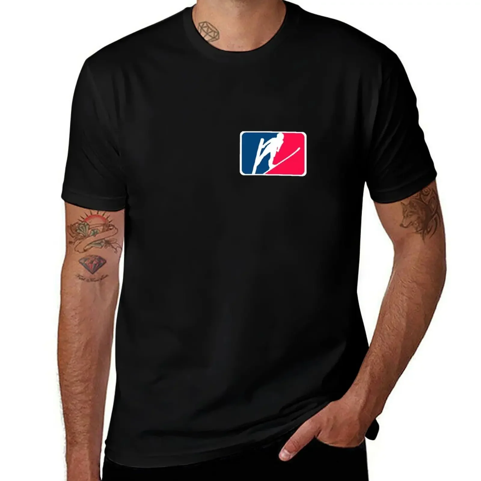 Ski jumping logo T-Shirt shirts graphic tees plain cute clothes tees slim fit t shirts for men