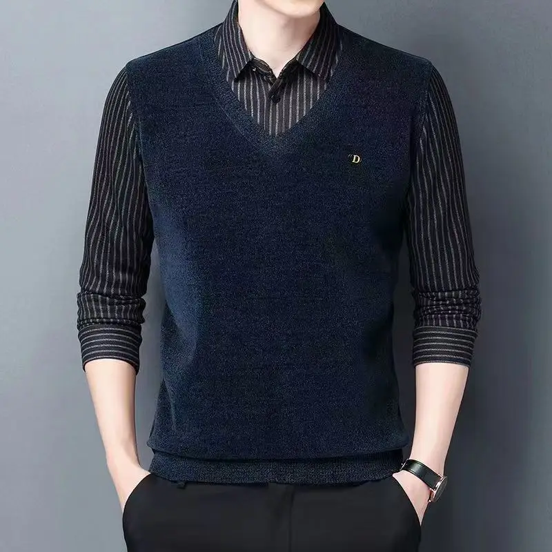 2026 Winter Vacation Two-piece Warm And Cozy Loose-Fitting Sweater Fashionable Casual Unique And Simple Pullover Shirt