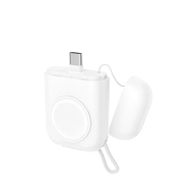 2580mAh Power Bank For Apple Watch 2-in-1 Wireless Power Bank & Magnetic Charger Compatible with iWatch 9/8/7 High Quality