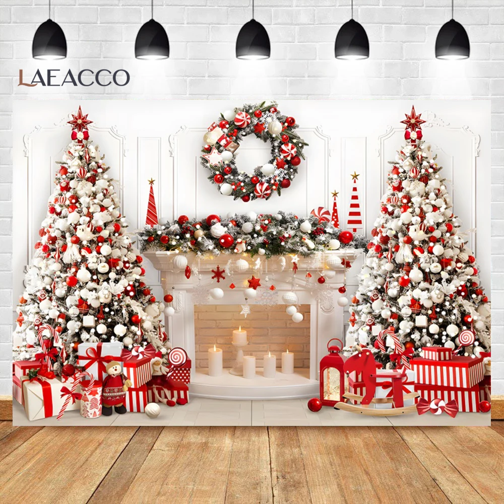 خلفية تصوير عيد الميلاد للأطفال ، ستارة النافذة ، الموقد ، الشتاء ، ليلة الثلج ، شجرة عيد الميلاد ، ديكور صورة الأسرة ، خلفية الصورة