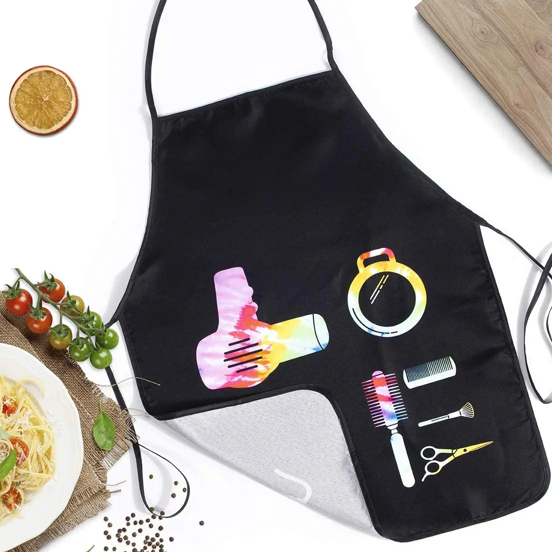 Cooking Kitchen Chef Apron, Funny Bib Aprons Hairstylist Apron for Unisex Durable for Baking Gardening Sewing BBQ Waterproof