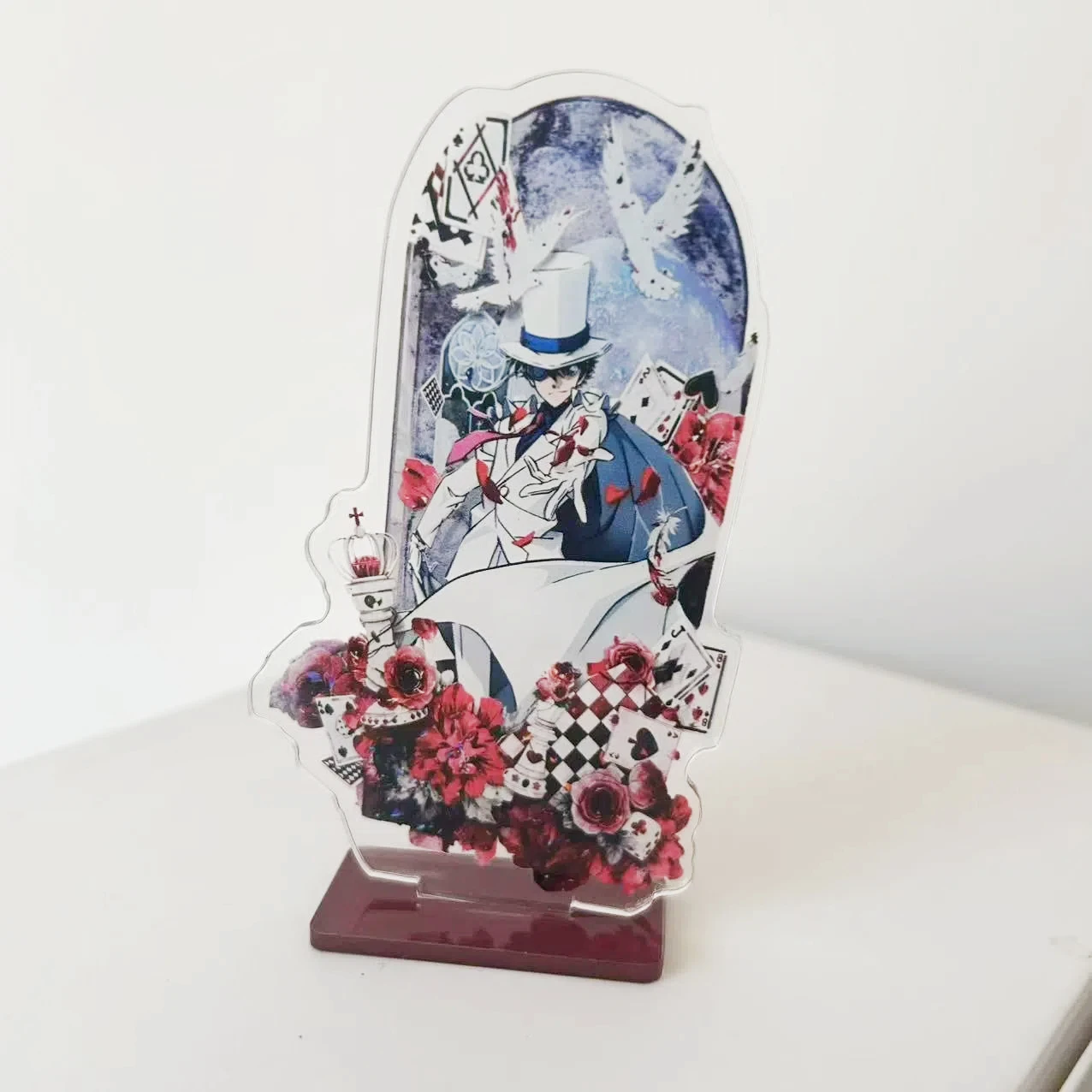 

10CM New Anime Detective Conan Kid the Phantom Thief Figure Acrylic stand bracket model decoration ornament collection gifts
