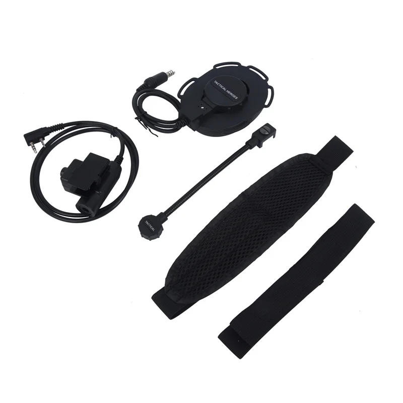 Bowman Elite II Earmuff Headset, Boom Mic, Airsoft Tactical Walkie Talkie, Noise Reduction Headphone, U94 PTT