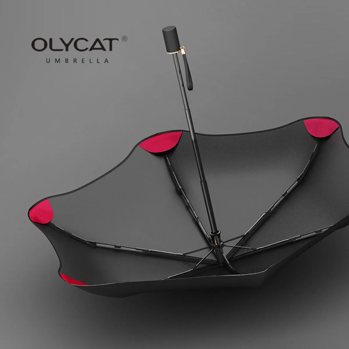 OLYCAT New Folding Umbrella Rain Women Creative Sun Protection Kids Umbrella Windproof 6K Aluminum Parasol Clear Umbrella UPF50+