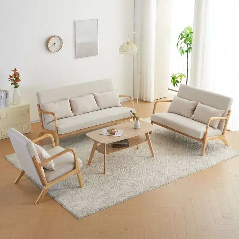 New Internet celebrity small sofa, single double coffee table combination