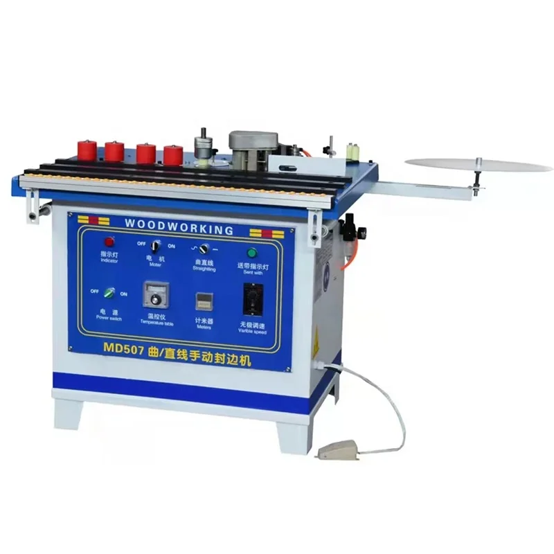 PVC flat wood curve and straight edge bander banding machine