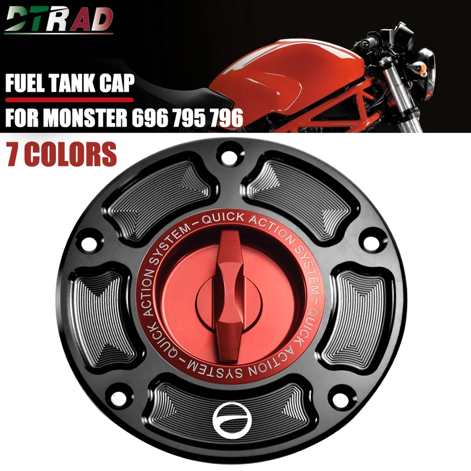 CNC Aluminum Fuel Tank Cap for Ducati Monster 796 696 795 1100