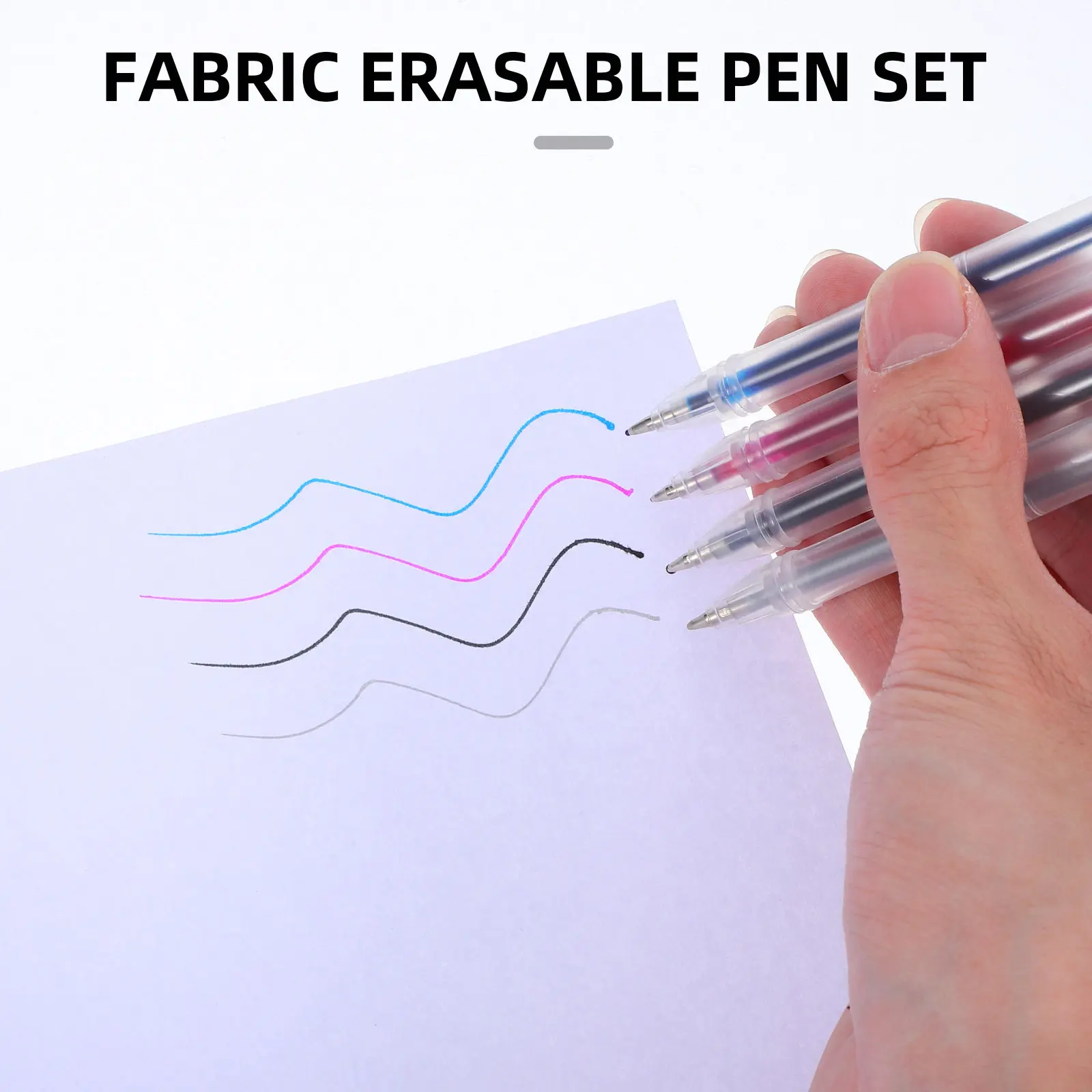 1Set Water Erasable Fabric Marker Pen Set Water Soluble Ink for Embroidery Cross Stitch Sewing Quilting DIY Disappearing Ink