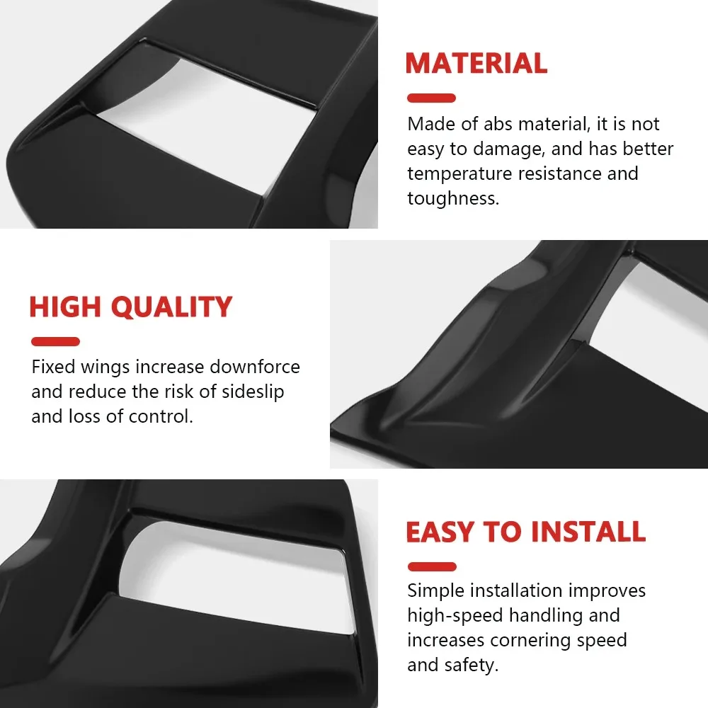 Front Fixed Wing Spoiler For Honda CBR 650R 2019-2023 Side Winglet Wind Fin CBR650R CBR 650 R 2022 2021 Motorcycle Deflectors view 4