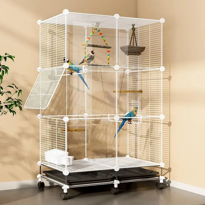 

Canary Bird Cages Nest Hanging Breeding Metal Bird Cage Perches Aviary Pet Lovebird Nido Para Pajaros Decorative Home Cages