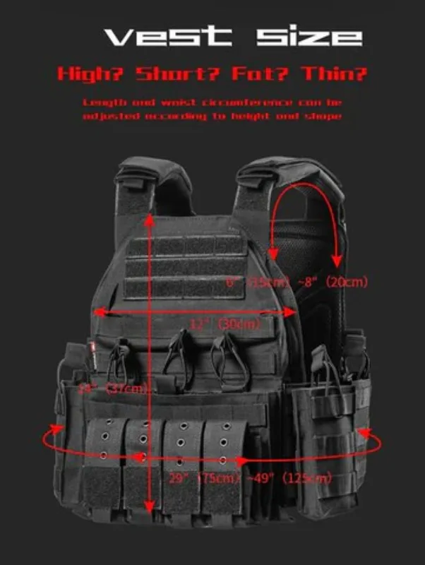 Tacticanbang modułowa kamizelka taktyczna kamizelka nośna czarna kamizelka myśliwska zewnętrzna