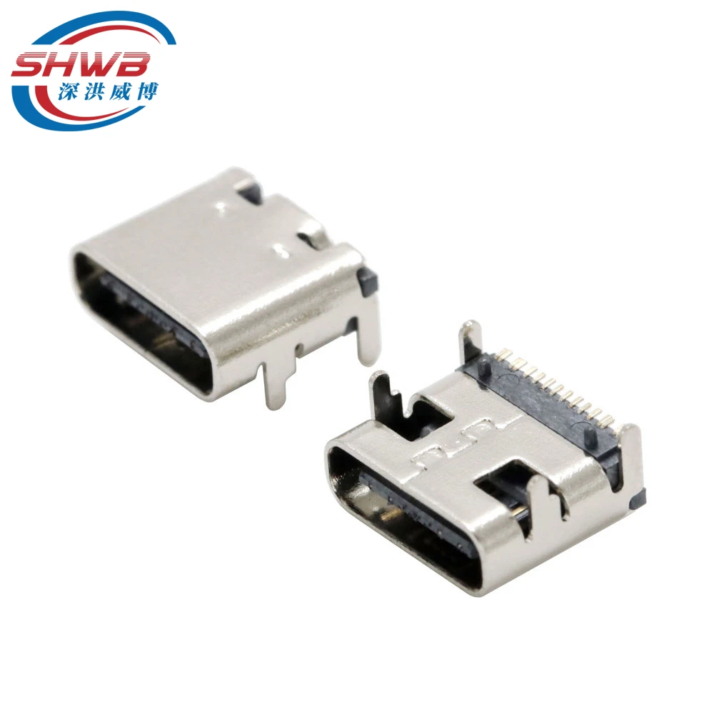 Conector tipo C USB 3,1, 2, 6, 14, 16 y 24 Pines, conector hembra SMD DIP para PCB, puerto de carga de alta corriente, transferencia de datos