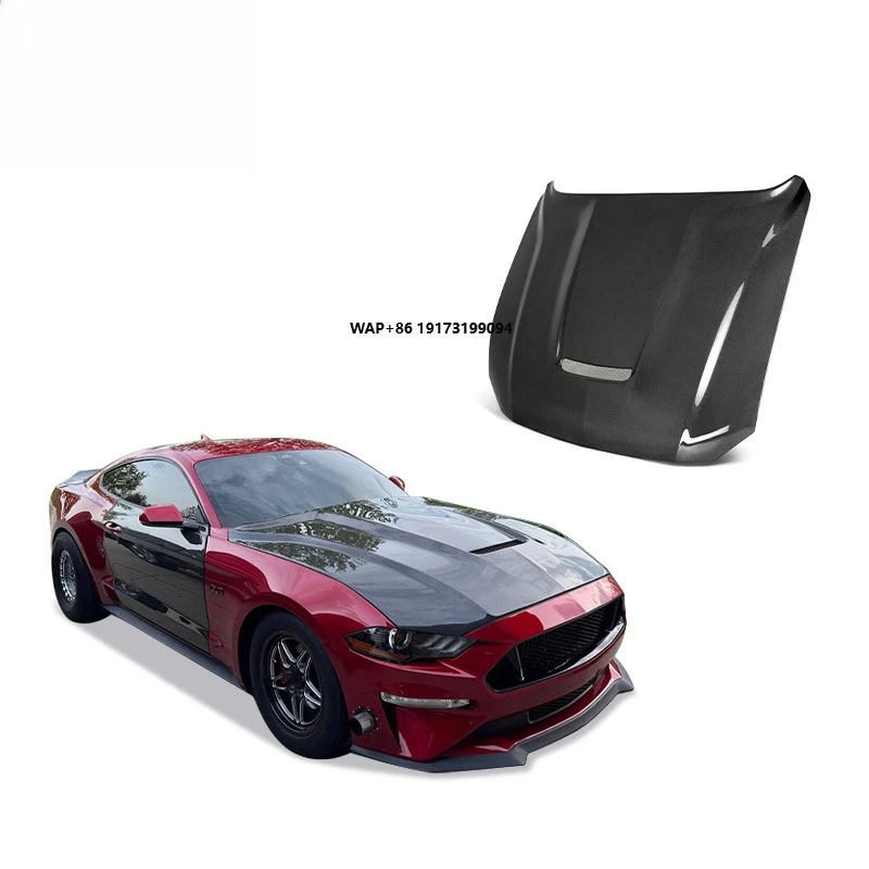 

2018-2023 for Mustang GR Carbon Fiber Front Hood-New Retrofit Upgrade