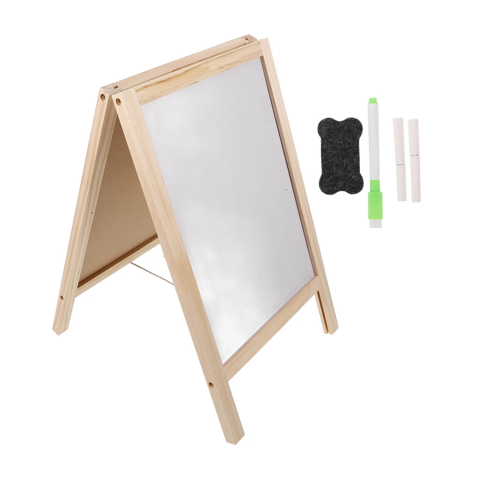 Double Sided Small Blackboard Child Mini Double-sided Chalkboards Easel Bamboo Signs