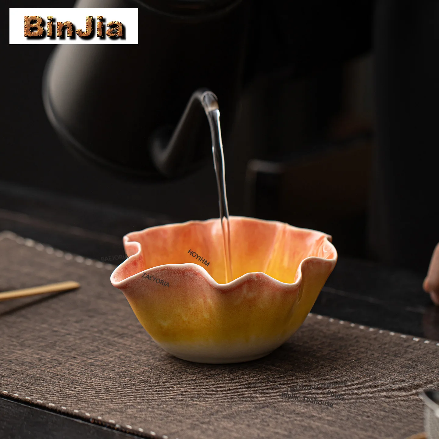 Lotus Rhyme Tea Set Complete Set Japanese Matcha Set Kit Bamboo Tranditional Tea Sets Kitchen Bar Supplies For Beverage Shop
