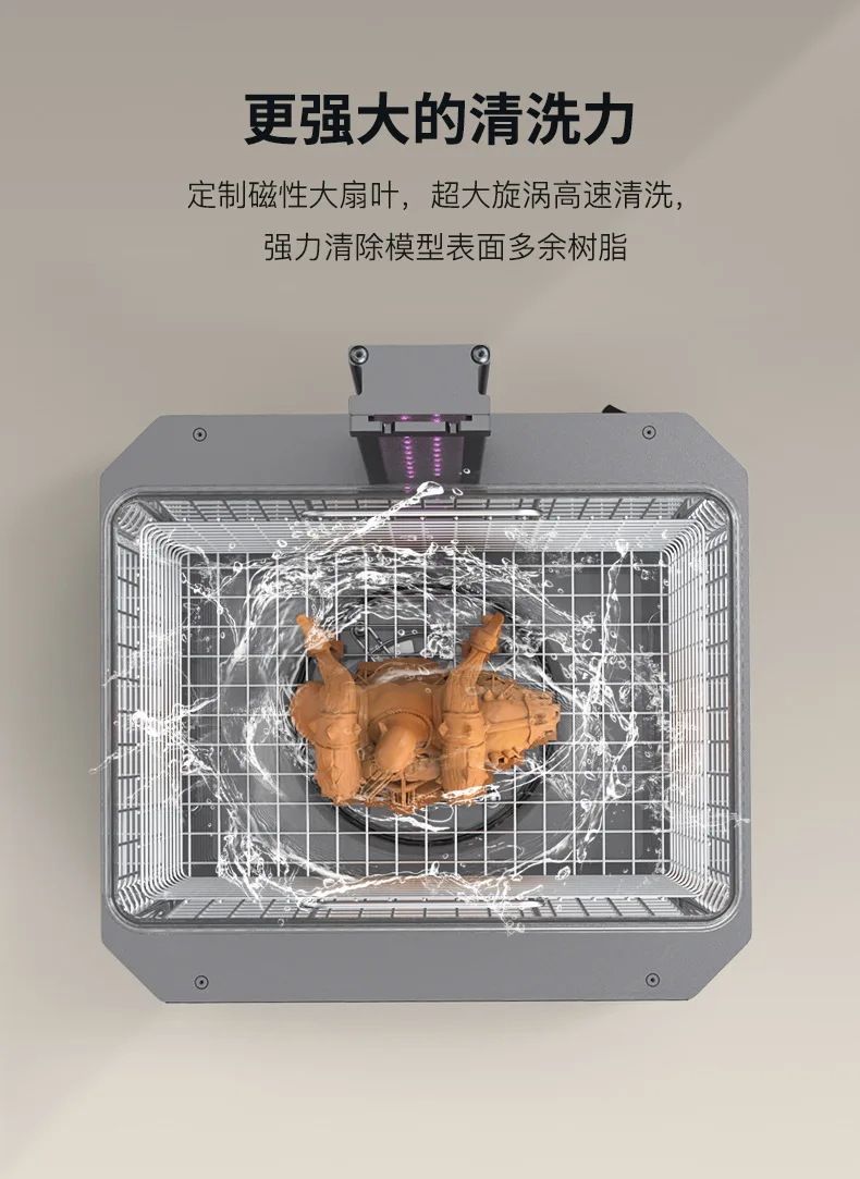 大型洗浄・硬化一体型機、インテリジェントな多用途高速洗浄・硬化装置