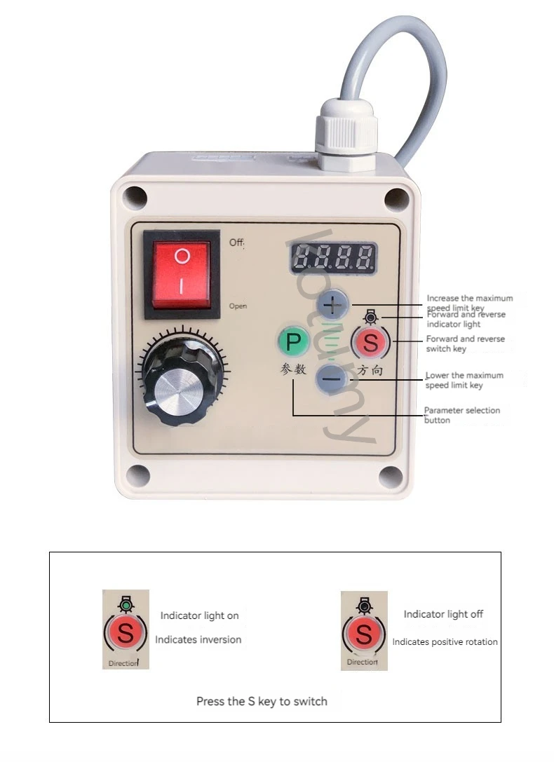 Brushless Servo Motor with Speed Controller Belt Machine Tools Parts for Belt Sander DIY Lathe