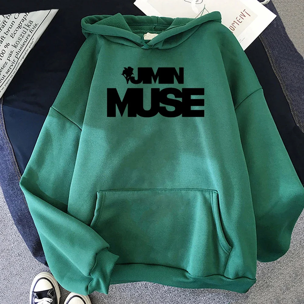 Jimin Muse Hoodie Fashion Women Harajuku Aesthetic Streetwear Casual Hoodies Unisex Autumn Winter Vintage Pullovers Sweatshirts