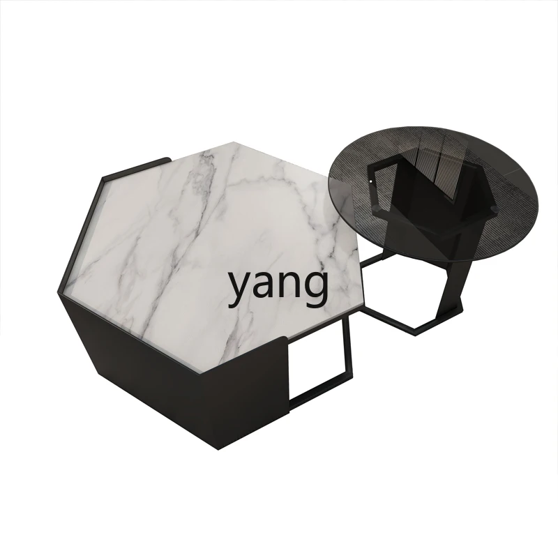 

LTT hexagonal coffee table size combination light luxury modern simple small apartment living room sofa table