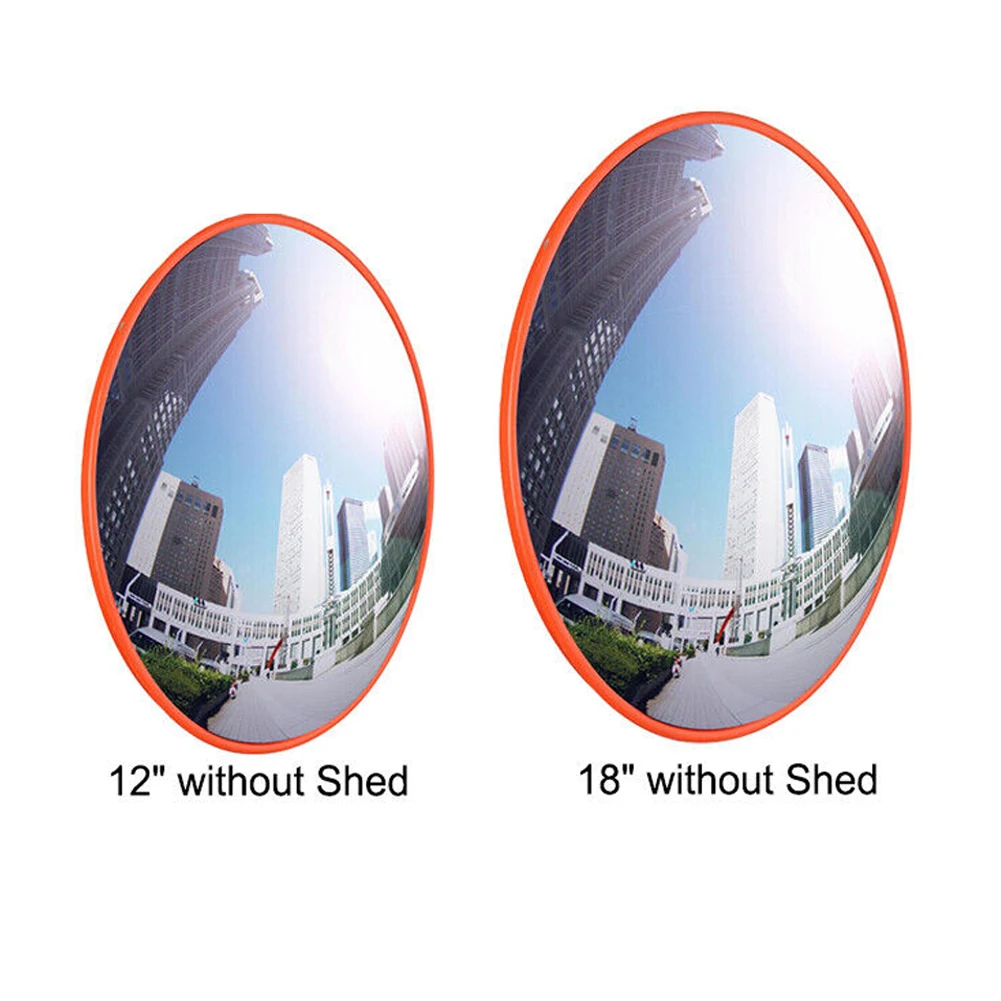 Traffic Convex PC Mirror Wide Angle Blind Spot Corner Road Parking Safety 12 18