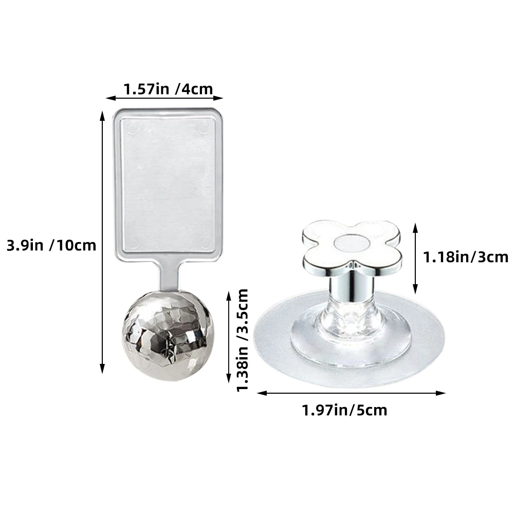 

4 pcs Adhesive Seat Handle Universal Bathroom Toilet Lid Lifter Easy Install Portable Toilet Cover Lifter Pvc Multi-Functional