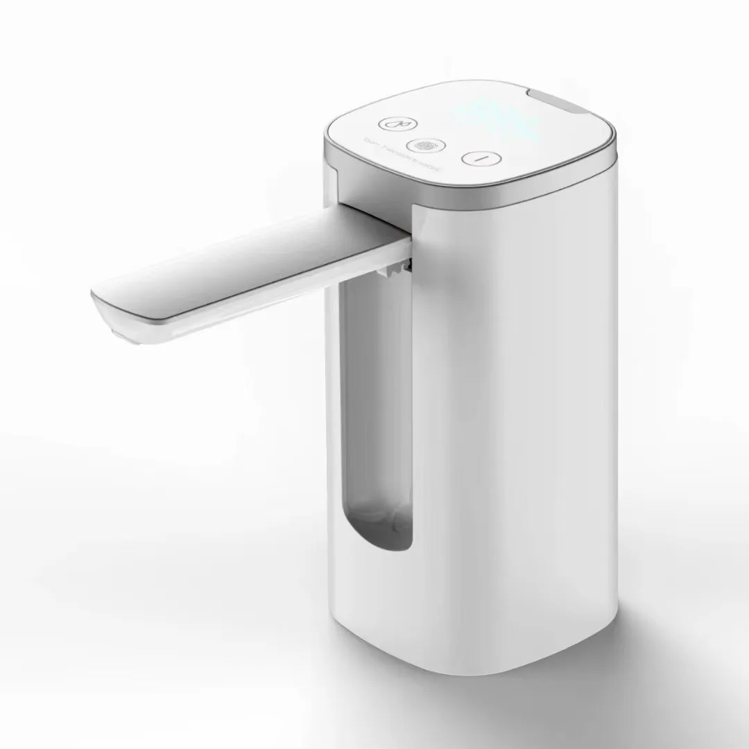 Automatic Folding Water Dispenser Household Bottled Water Fingerprint Child Lock Electric Small Mineral Water Suction Machine