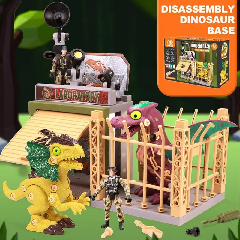 Dino Escape Toys Apart speelgoed STEM-constructiespeelgoed Interactief STEM-constructie-dinosaurussets voor jongens van 3-7 jaar