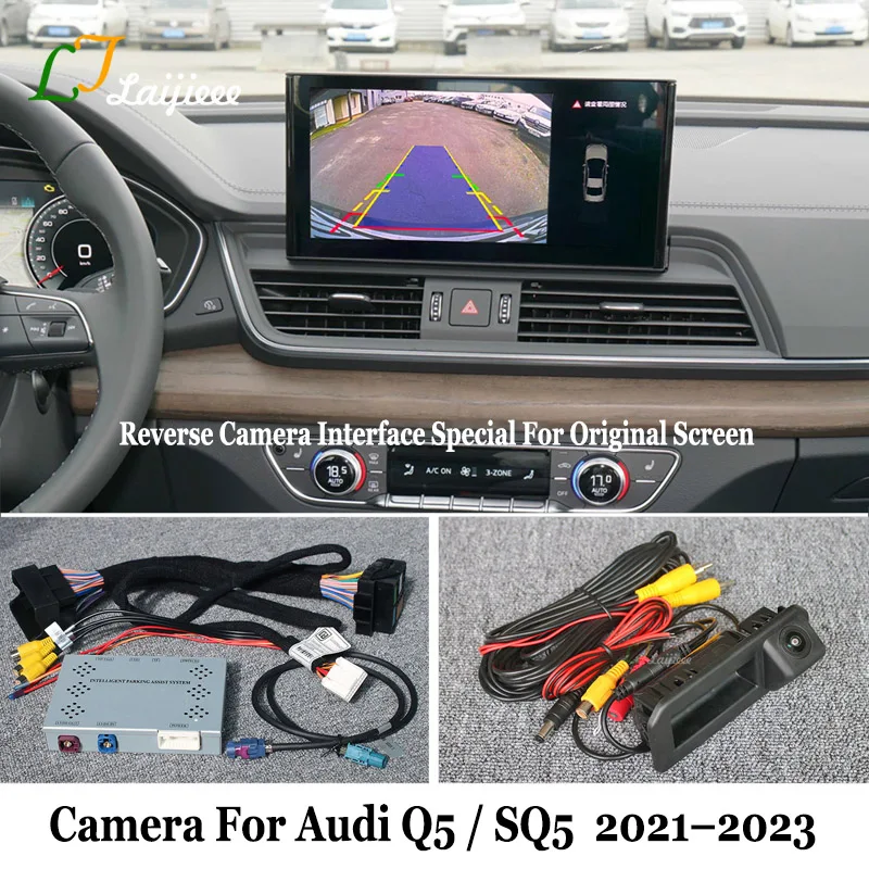 Plug and Play Front Rear View Camera For Audi Q5 FY SQ5 Facelift 2021 2022 2023 Original Screen / No Coding HD Reverse Camera