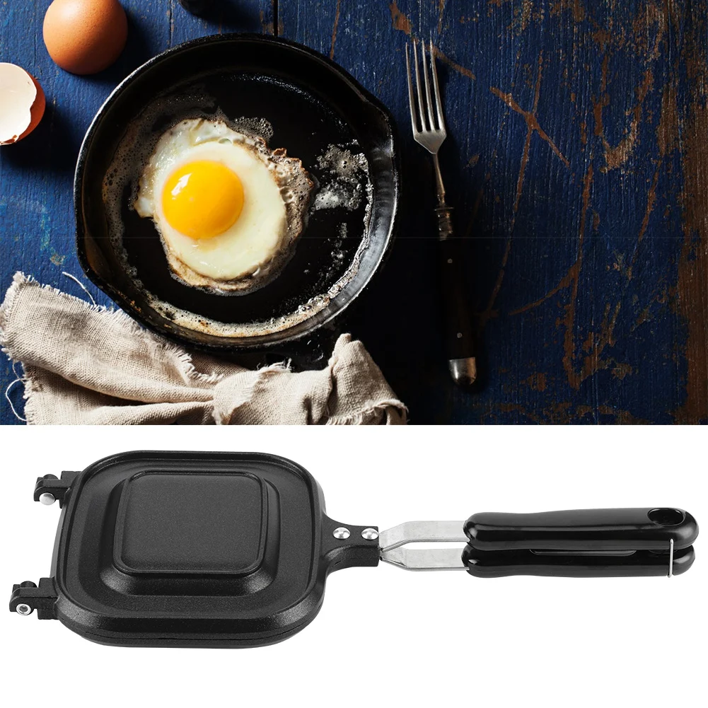 1PC Double Sided Nonstick Breakfast Maker Multifunction Sandwich Toaster Fry Pan For Eggs Bacon Pancakes Nonstick Baking Pan