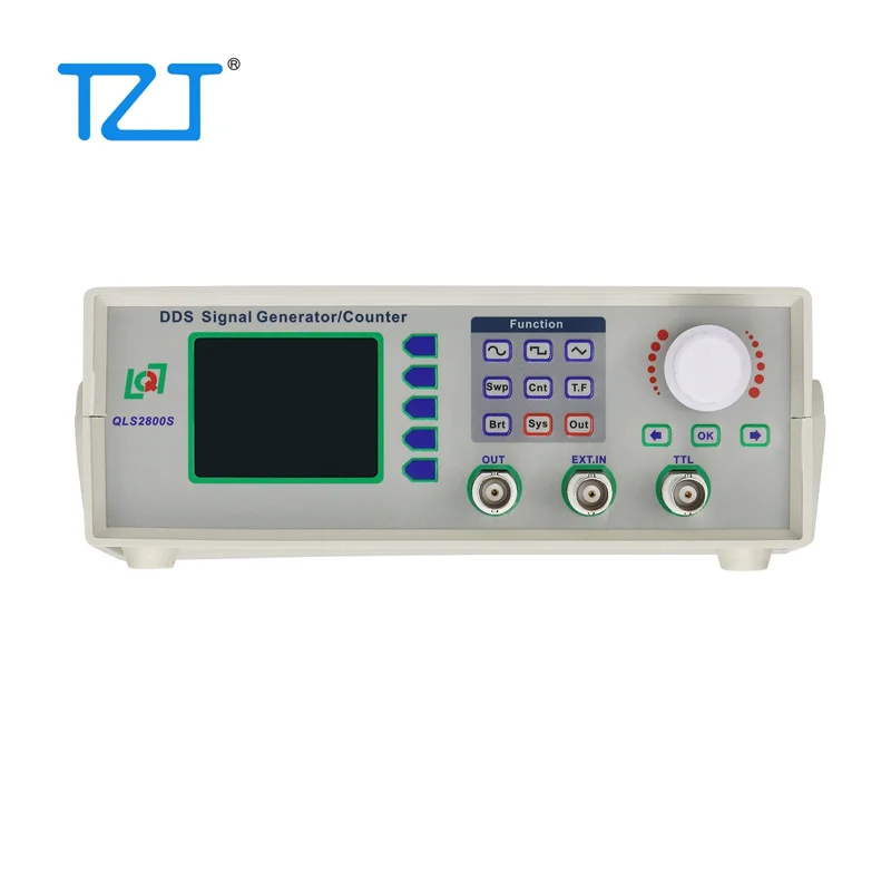 Contador de frecuencia del generador de funciones del generador de señal DDS TZT QLS2805S-5M con comunicación LCD a color