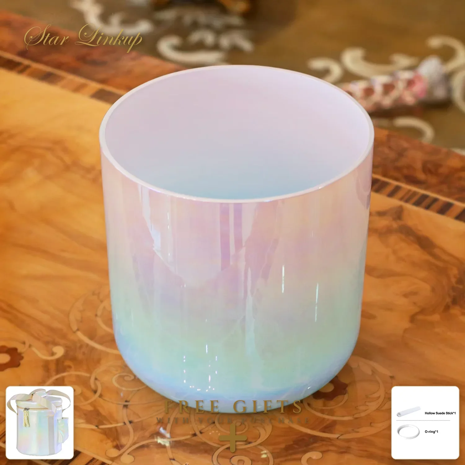 STAR LINKUP 432Hz Gradient Alchemy Singing Bowl for Sound Bath & Stress Relief (Model M1374)