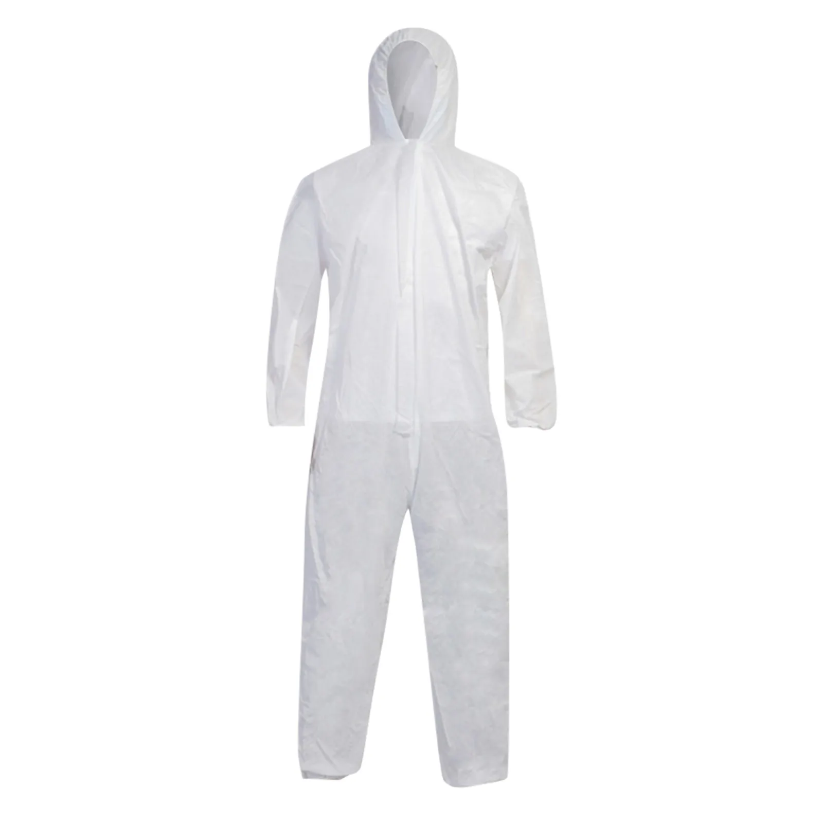 1pcs White Coverall Chemical Hazmat Isolation Suit Disposable Protective Clothing New