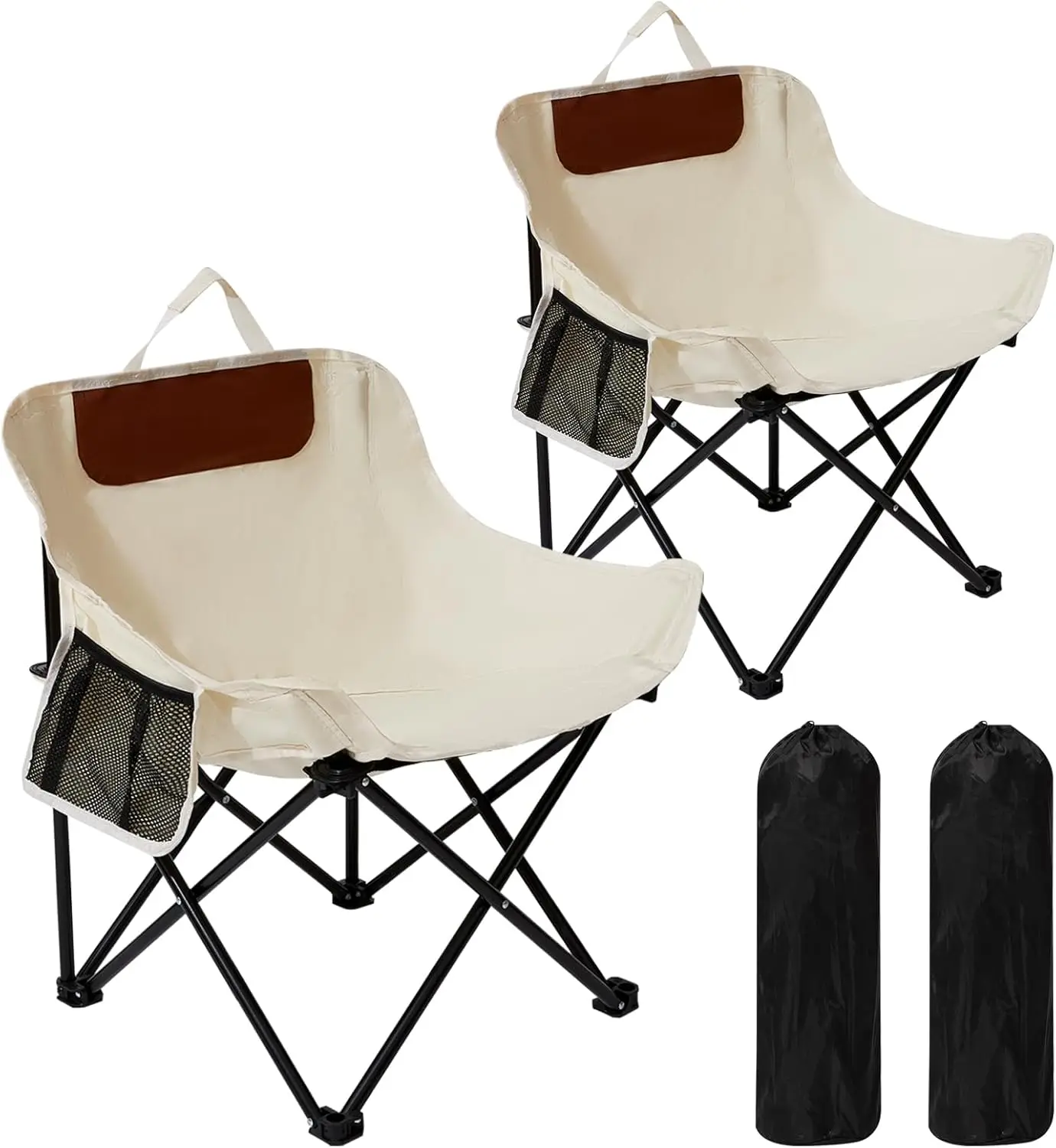

Mountain Spring Double-Back Folding Camping Chair, Portable and Lightweight Backpack Chair for Outdoor Lawn Use