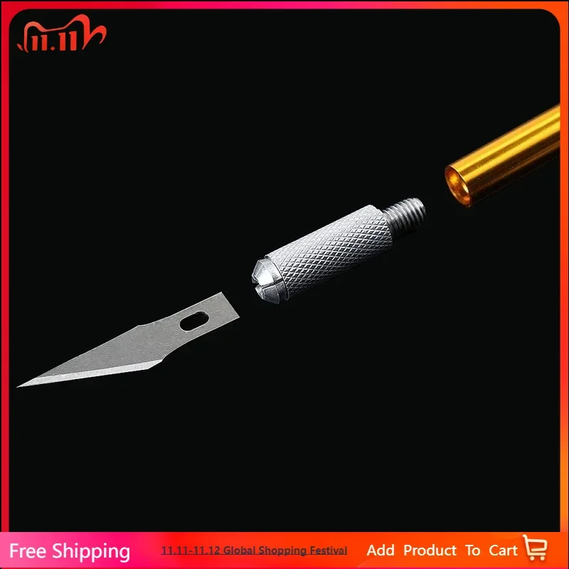 

Non-Slip Metal Scalpel Knife Blades for PCB Repair Mobile Phone Laptop Craft Engraving Cutter Stone Hand Tool
