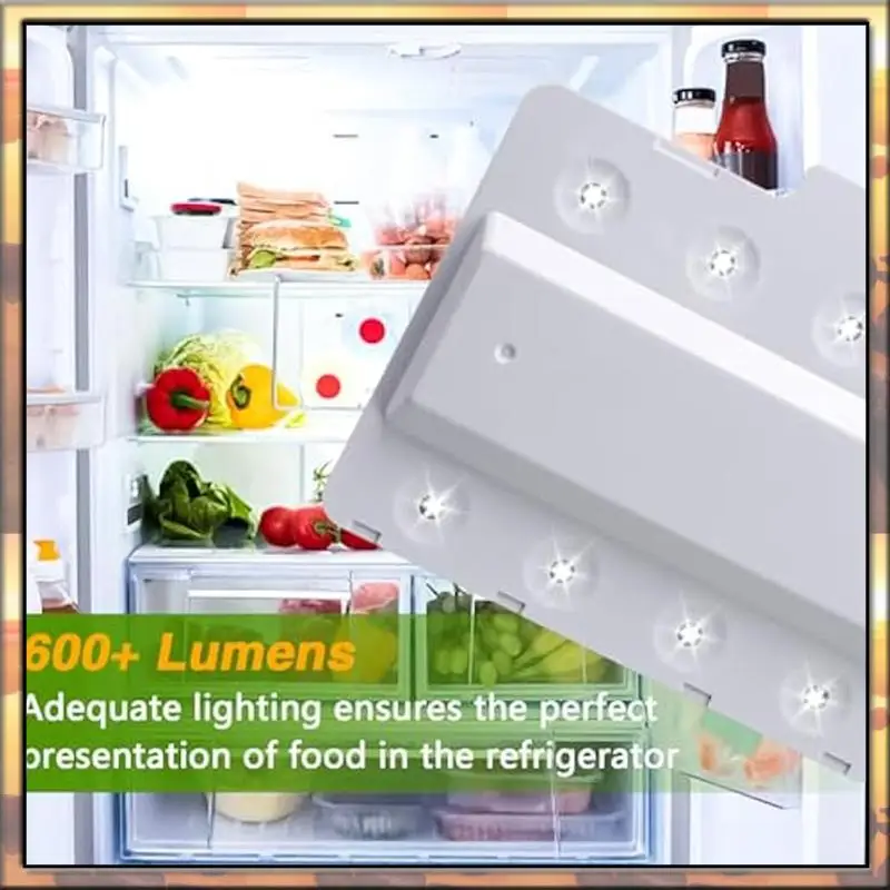 

AS59 Refrigerator LED Light Module With Cover Refrigerator Lamp Assy Module For Whirlpool Replace: W11043011 W10866538