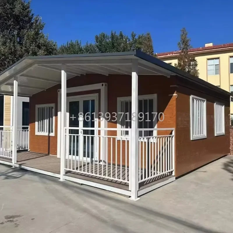 High Quality 20F 40F Prefabricated Foldable House Expandable Container House 2 3 Bedrooms with Bathroom