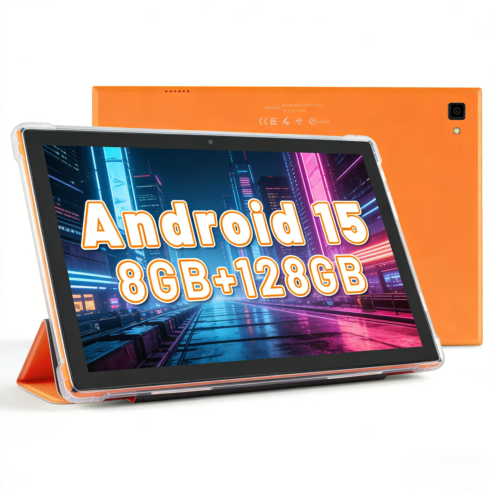 Paitanry Tablet Android 15 Octa Core 128GB ROM 8GB RAM 1TB Expand 5000mAh IPS HD 1280x800 Bluetooth GPS Dual WiFi Dual Camera