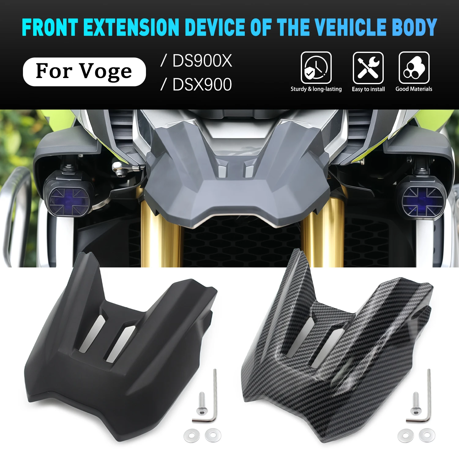 

For Voge DS900X DSX900 2024 Accessories Voge DS 900X Front Extension Beak Arrows Covers Wheel Extender Cover Motocycle Fairing