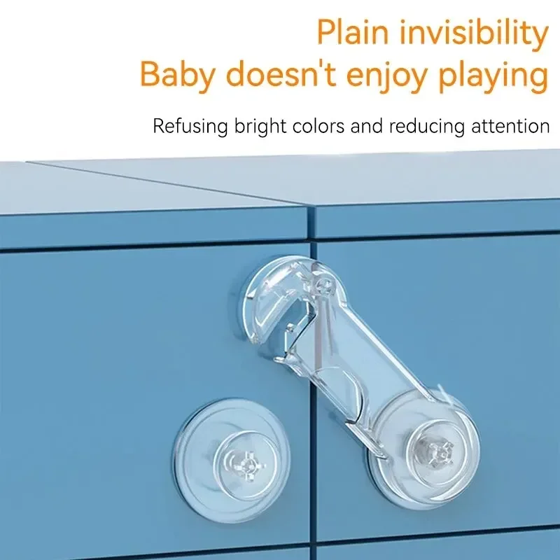

6PCS Baby Cabinet Locks Strap Drawer Child Anti Opening Refrigerator Lock Home Safety Protection Buckle