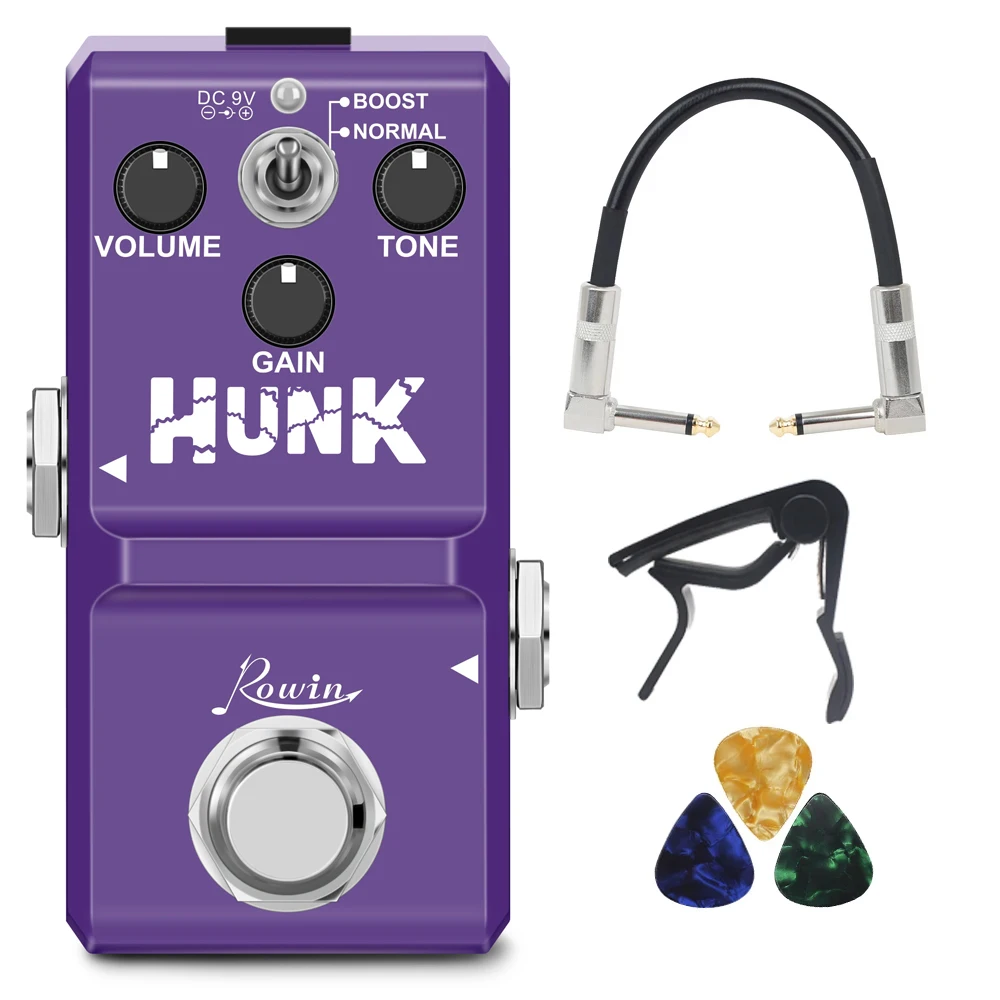 

ROWIN Classic British Style Distortion Effect Pedal LN-301B HUNK Distortion Guitar Pedal True Bypass Guitar Parts & Accessories