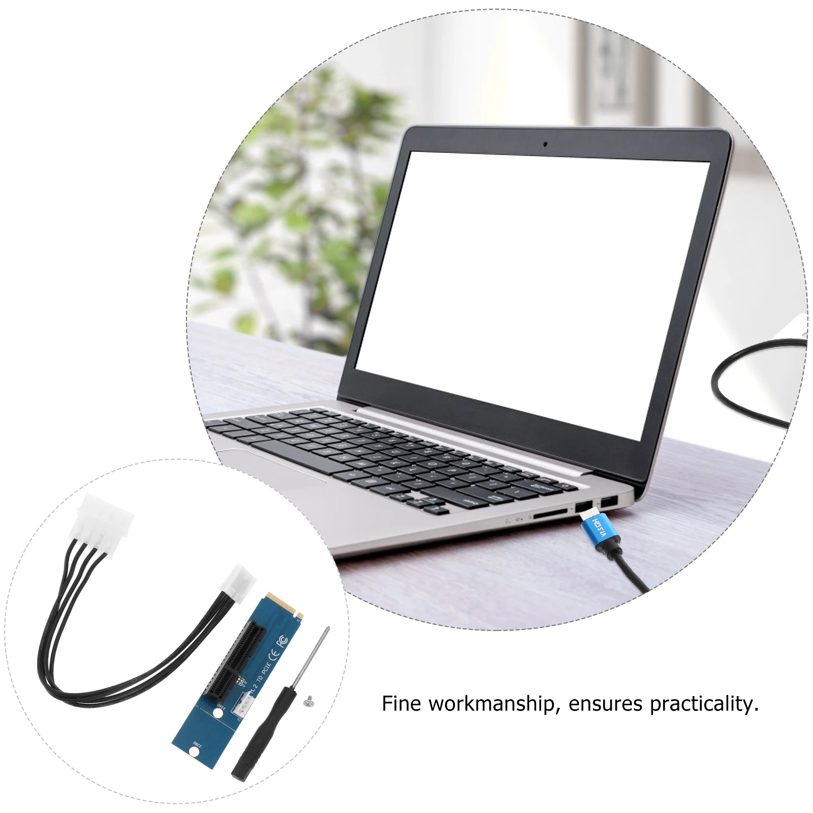 

M2 to PCIE Expansion Card Adapter M.2 Key PCI-E Converter for SSD Computer Accessory Extension Cord