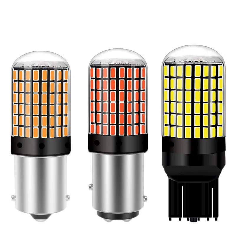 

Car LED turn signal decoding anti-flash 1156 3014 144smd 1157 brake light T20 7443