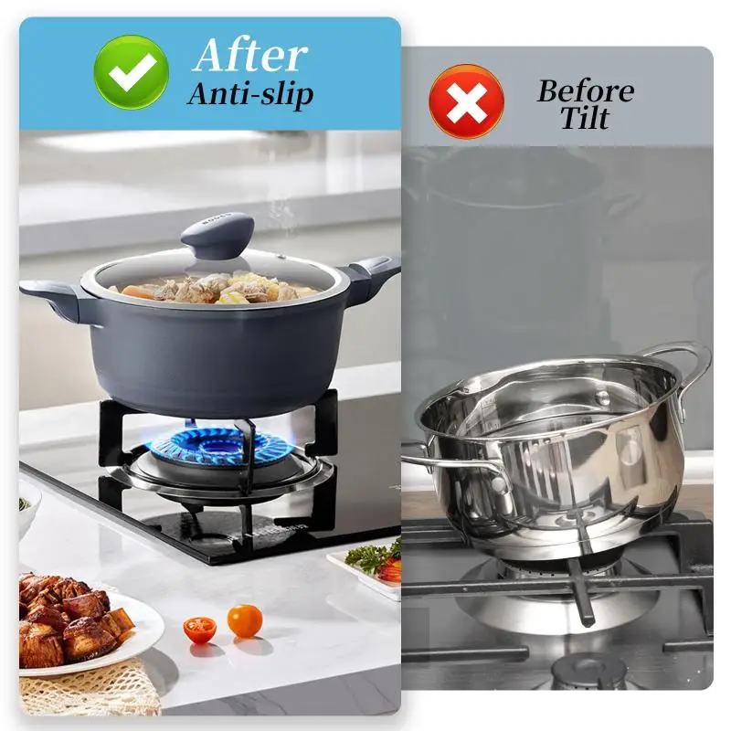 Stainless Steel Gas Stove Support Ring Heat Diffuser Small Pot Stand Camping Kitchen Support Rack
